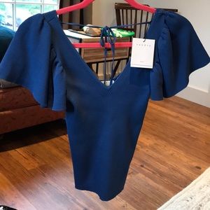 blue shirt from Paris based brand